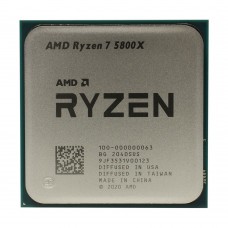 Процессор AMD Ryzen 7 5800X 3,8Гц (4,7ГГц Turbo) Zen 3 8/16  4MB L2 32MB L3 105W AM4 100-000000063