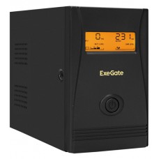 Блок бесперебойного питания ExeGate ULB-800.LCD.AVR.2SH, UPS 800VA/480W, 12V/9Ah*1, (2) Schuko